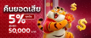 คืนยอดเสีย5%สูงสุด30000